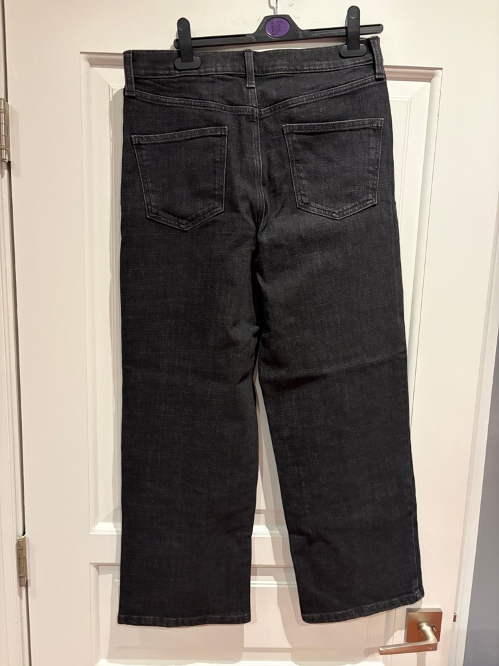 Banana Republic Factory Black Wide-Leg Jeans - Picture 2 of 2
